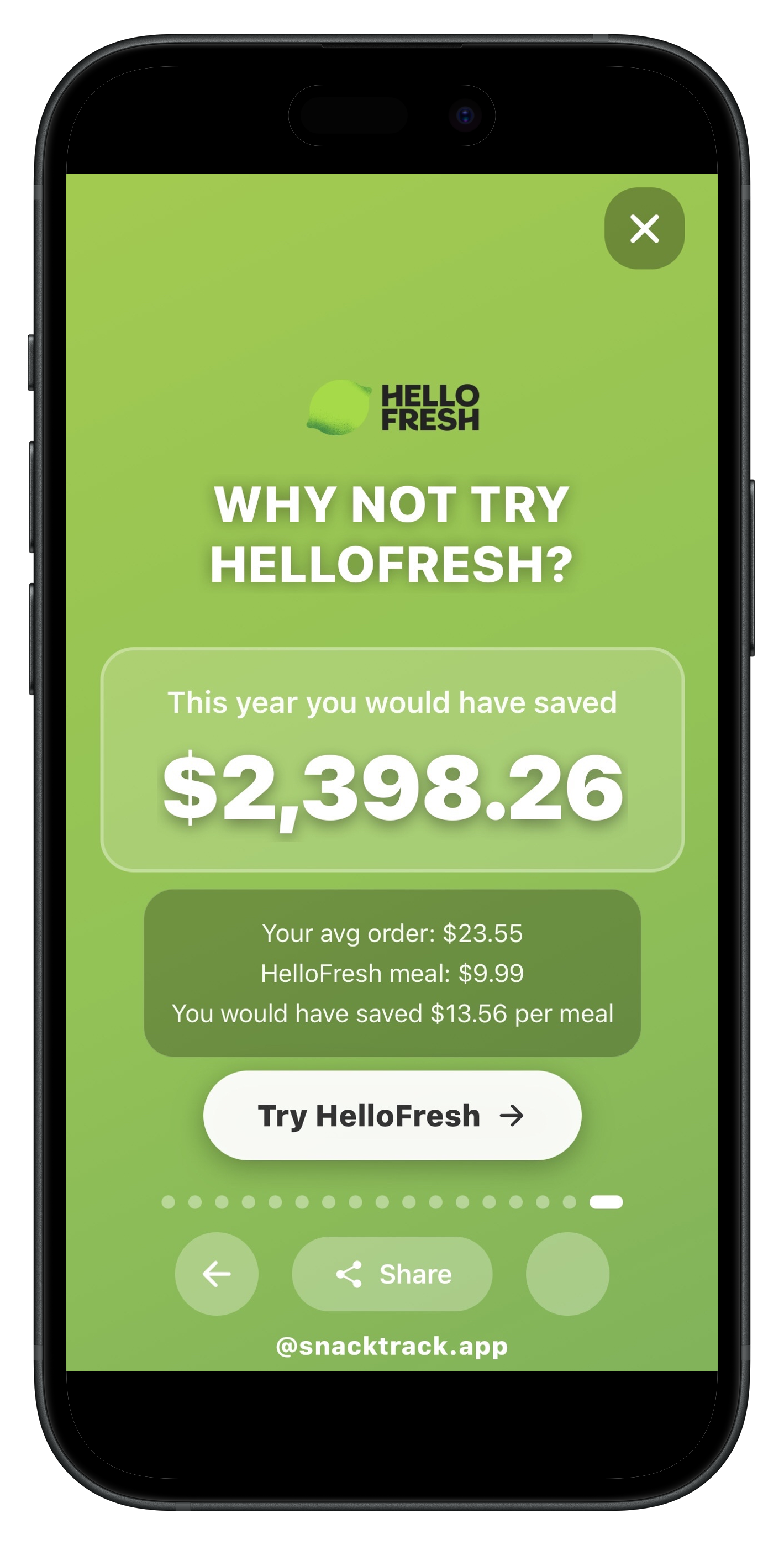 SnackTrack Wrapped - Top Restaurant