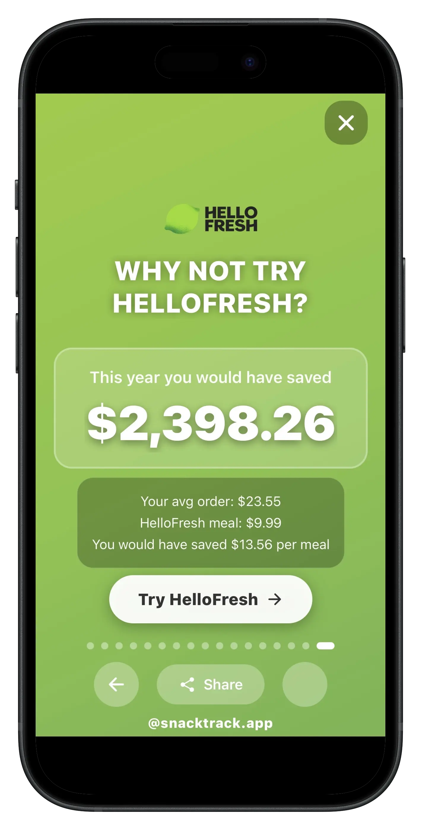 SnackTrack Wrapped - Top Restaurant